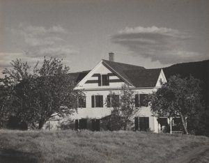 Ház és fák, Lake George alkotó: Alfred Stieglitz