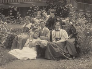 Ma, Rosa néni, Selma, Ag, Emmy, Ralph Bernheim, Hans Wetzler és Minnie Wetzler, Lake George alkotó: Alfred Stieglitz
