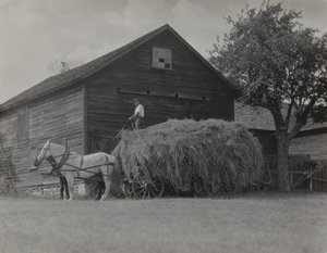 A szénaszállító szekér és a pajta alkotó: Alfred Stieglitz