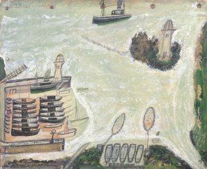 St. Ives kikötője és Godrevy világítótornya, 1930 körül