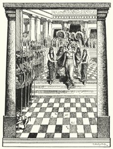 Dido, Karthágó királynője halálára készül, miután Aeneas elhagyta