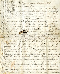 [Alfred Warner] levele Istvánhoz, 1861. augusztus 3 alkotó: Alfred Warner