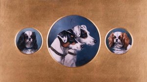 Fox terrier és King Charles spániel alkotó: Alfred Wheeler