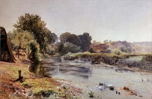Egy kis ó-Anglia félálomban alkotó: Alfred William Hunt