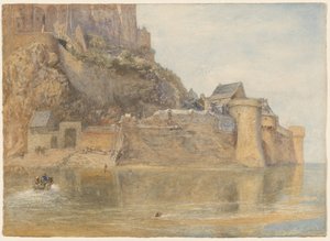 A várfalak, Mont St. Michel, Franciaország alkotó: Alfred William Hunt