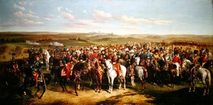 Albert herceg (1819-61) látogatása III. Napóleon császárnál (1808-73) a Boulogne melletti magaslaton, 1854. szeptember 8. (olaj, vászon)