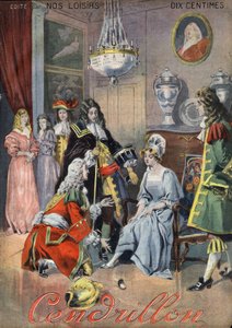 Hamupipőke, népmese. Vaccari és Carry illusztrációja a „” Les beaux tales”” „” Nos loisirs””” gyűjteményben 1910 körül. Magángyűjtemény.