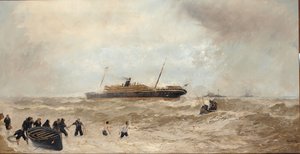 Delhi roncsa a Spartel-foknál alkotó: Algernon Yockney