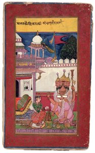 Kambhavati Ragini, Malcos, ౧౫౯౧ (átlátszatlan wc és arany papíron) alkotó: Ali and Hatim Husain