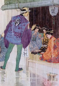 Illusztráció A Mikado története című filmhez (színes litó) alkotó: Alice Bolingbroke (after) Woodward