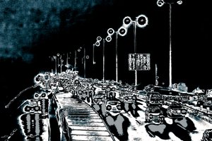 Northbound, 2016 (kézzel átfestett fotó)