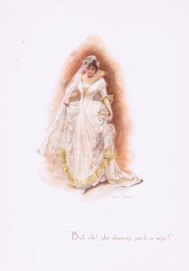 De ó, ő így táncol!, a Hildesheimer & Faulkner által kiadott Some Old Love Songs-ból, 1892 alkotó: Alice Havers