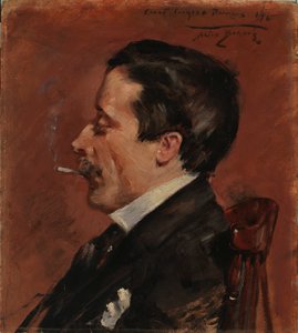 Férfi cigarettával, 1896.