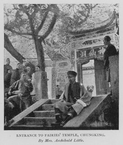 A tündérek templomának bejárata, Chungking (f/w fotó)