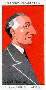 Rufus Isaacs, Reading 1. márkija, főbíró és diplomata, 1926. alkotó: Alick P. F. Ritchie