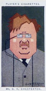 Gilbert Keith Chesterton alkotó: Alick Penrose Forbes Ritchie