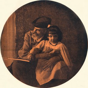 Domenico Morelli és unokája portréja, c1900 1901-1902 alkotó: Alinari