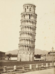 Campanile, Pisa, 1850 körül (albumin ezüst nyomat) alkotó: Fratelli Alinari