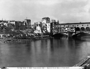 világháború: A Firenzében, a Ponte Vecchio melletti Via de