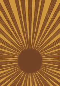 Retro Golden Sunburst alkotó: Aliya Putrus