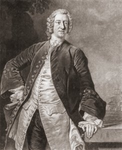 Edward Boscawen tengernagy. Portré. alkotó: Allan (after) Ramsay