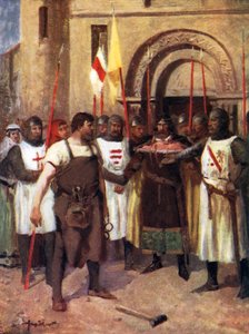 Hubert de Burgh és a kovács (színes litó)