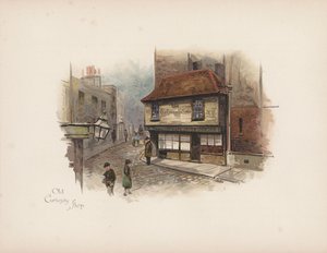 Ismerős London: Curiosity Shop (színes litográfia)