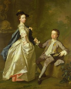 A Hon. Rachel Hamilton és testvére, a Hon. Charles Hamilton, 1740