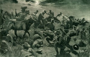 „Az új-zélandiak ragyogó védelme Holspruitban, 1902. február 25.”, 1902. alkotó: Allan Stewart