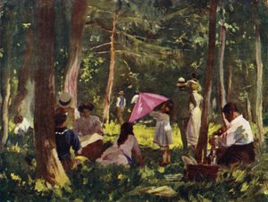 Párizs: Egy sarok a Boisban (színes litó) alkotó: Allan Stewart