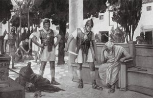 Arkhimédész halála (litográfia) alkotó: Allan Stewart