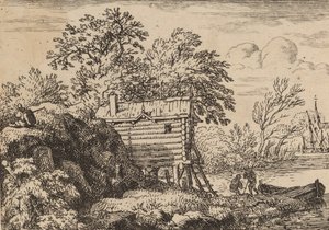 Halászkunyhó, valószínűleg c. 16451656. alkotó: Allart van Everdingen