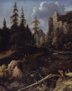 Norvég hegyvidéki táj alkotó: Allart van Everdingen
