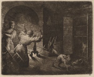 Reynard ellop egy capont a pásztortól, valószínűleg c. 16451656.