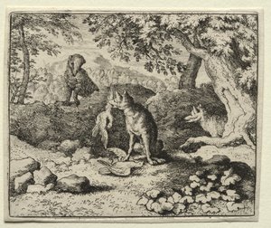 Reynard, a róka: Borz jön, hogy figyelmeztesse Reynardot