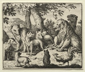 Reynard, a róka: Reynard felmenti magát. alkotó: Allart van Everdingen