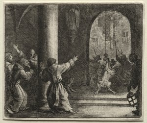 Reynard, a róka: Reynard becsapja a farkast. alkotó: Allart van Everdingen