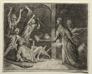 Reynard, a róka: A macska csapdába esett. alkotó: Allart van Everdingen