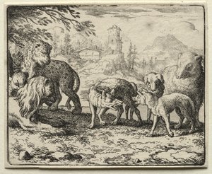 Reynard, a róka: Reynard elítélése. alkotó: Allart van Everdingen