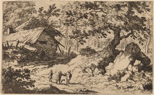 Romos kunyhó, valószínűleg c. 16451656. alkotó: Allart van Everdingen