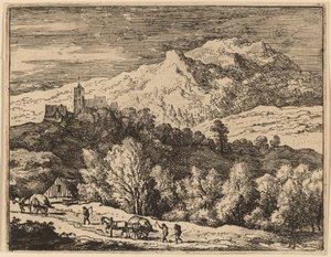 Két szekér, valószínűleg c. 16451656. alkotó: Allart van Everdingen