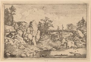 Két rönk a vízben, valószínűleg c. 16451656. alkotó: Allart van Everdingen