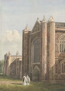 Lichfield katedrális – Északnyugati nézet: akvarell festmény, nd [1842. augusztus 27.]