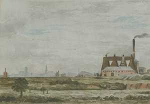 Wolverhampton – South View: akvarell festészet, és [c 1830]