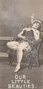 Az N57-es színésznők című sorozatból, amely a Our Little Beauties Cigarettes for Allen & Ginte... című filmet reklámozza, 1890.