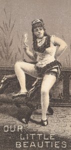 Az N57-es színésznők című sorozatból, amely a Our Little Beauties Cigarettes for Allen & Ginte... című filmet reklámozza, 1890.