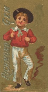 A Girls and Children N65 sorozatból, amely a Richmond Gem Cigarettes for Allen &..., kb. 1886.