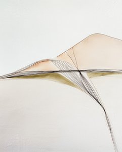 Absztrakt, áramló táj alkotó: Alma