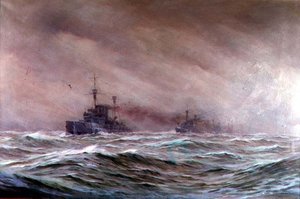 Második cirkáló osztag, Északi-tenger 1914-16