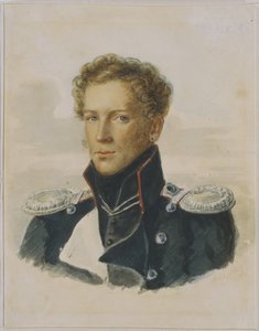 Sergey Lanskoy 1789-1832, a lovagi gárda tisztje, 1829 alkotó: Alois Gustav Rockstuhl